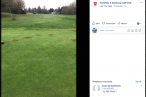 Vandalised golf green back in play in one week