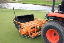 The machine Leamington & Country Golf Club uses to scarify