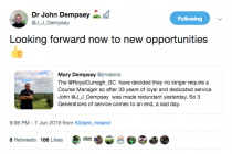 John Dempsey ends 33 year link with Royal Curragh