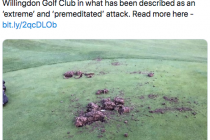 ‘Horrendous damage’ to two golf courses