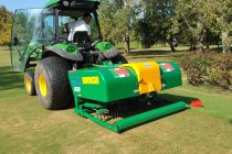Vertical drainage aerator demonstration day on October 31