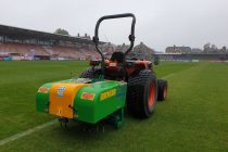 Successful demo day at Exeter City FC with Selvatici Aeroking Vertical Drainage Aerator