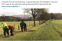 Yorkshire golf club plants 5,500 trees in less than three hours