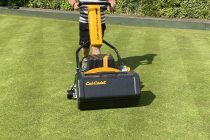 How this bowls club aerates and verti-cuts the green