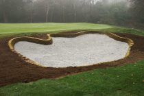 The bunker renovation project at Dyrham Park Country Club